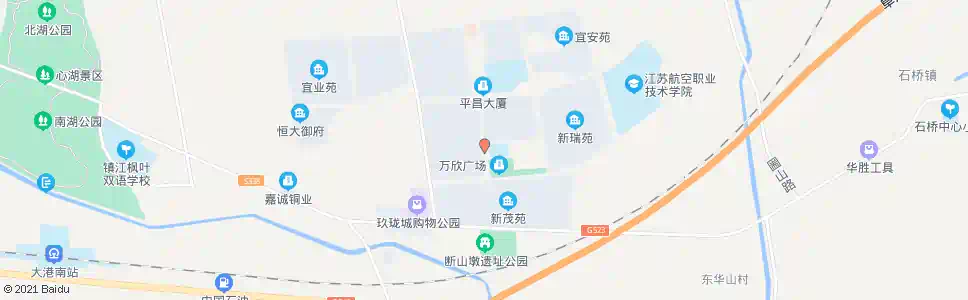 镇江平昌万欣广场_公交站地图_镇江公交_妙搜公交查询2025