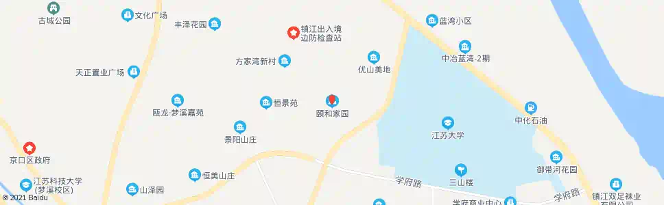 镇江颐和家园_公交站地图_镇江公交_妙搜公交查询2025