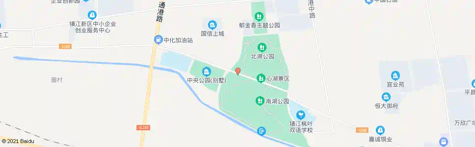 镇江中央公园_公交站地图_镇江公交_妙搜公交查询2025