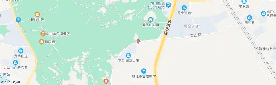 镇江沙山公园_公交站地图_镇江公交_妙搜公交查询2025