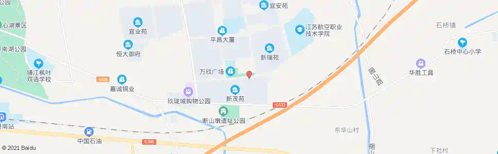 镇江平昌新茂苑_公交站地图_镇江公交_妙搜公交查询2025