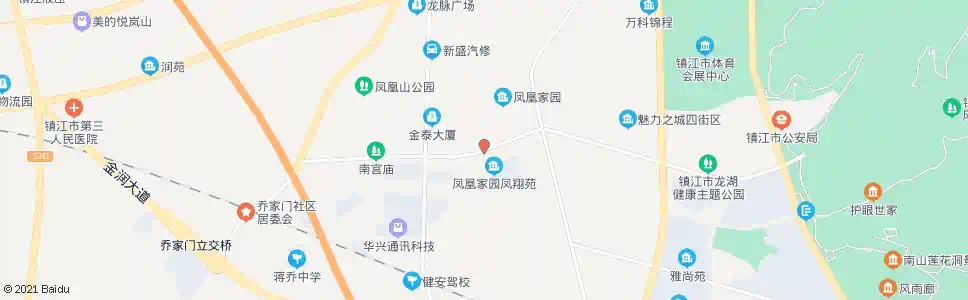 镇江凤凰家园南站_公交站地图_镇江公交_妙搜公交查询2025