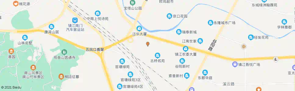 镇江金田花园(临)_公交站地图_镇江公交_妙搜公交查询2025