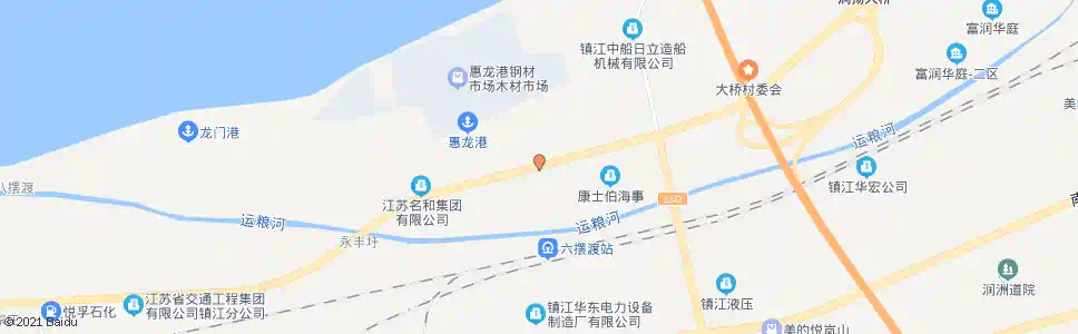 镇江疏港路_公交站地图_镇江公交_妙搜公交查询2025
