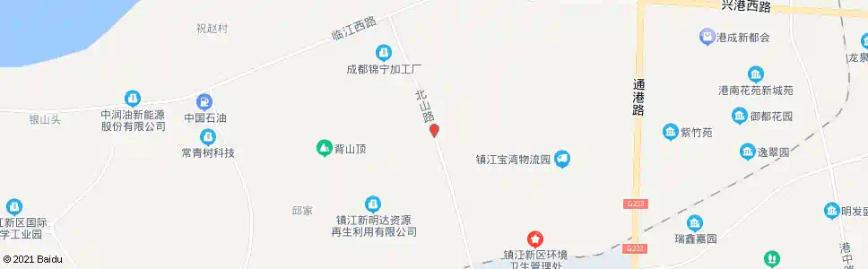 镇江北山村_公交站地图_镇江公交_妙搜公交查询2025