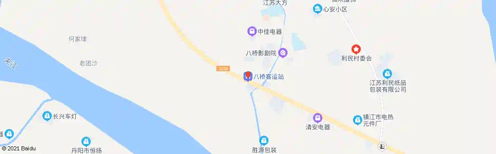 镇江八桥客运站_公交站地图_镇江公交_妙搜公交查询2025
