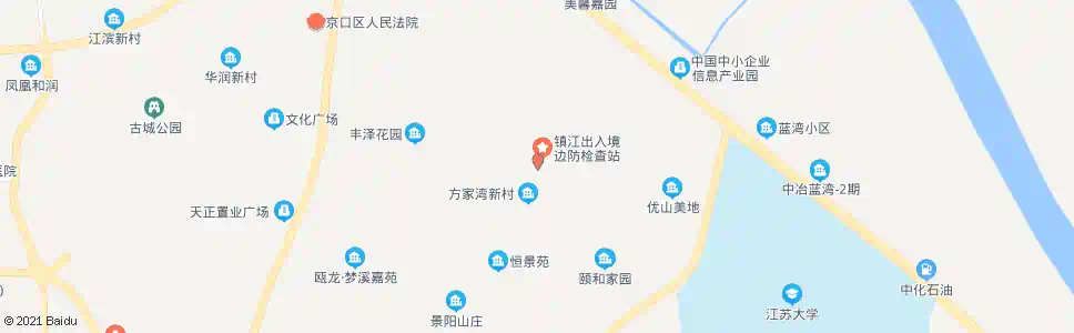 镇江方家湾_公交站地图_镇江公交_妙搜公交查询2025