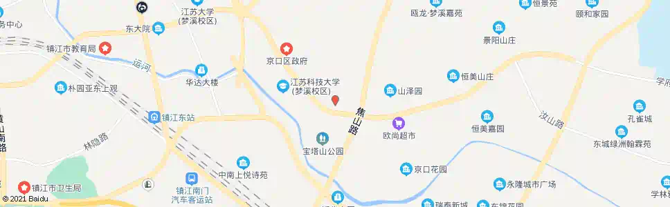 镇江学府雅苑_公交站地图_镇江公交_妙搜公交查询2025