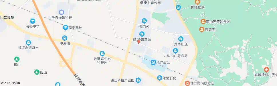 镇江五洲山路西_公交站地图_镇江公交_妙搜公交查询2025