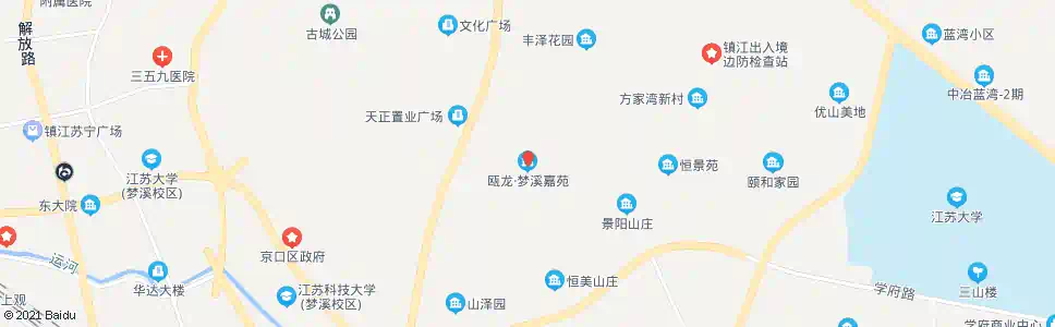镇江梦溪嘉苑_公交站地图_镇江公交_妙搜公交查询2025