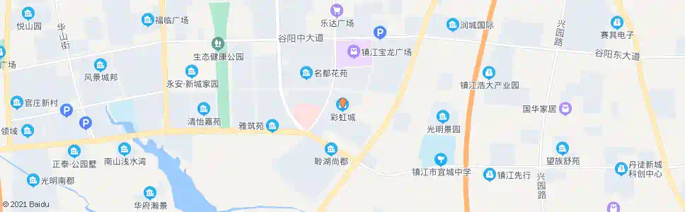 镇江彩虹城_公交站地图_镇江公交_妙搜公交查询2025
