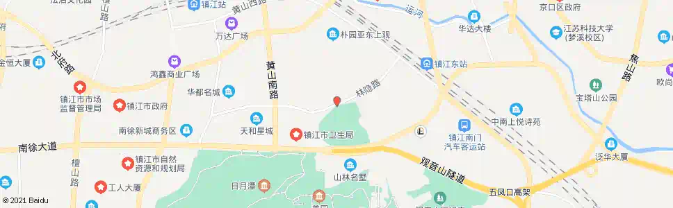 镇江黄鹤山北站_公交站地图_镇江公交_妙搜公交查询2025