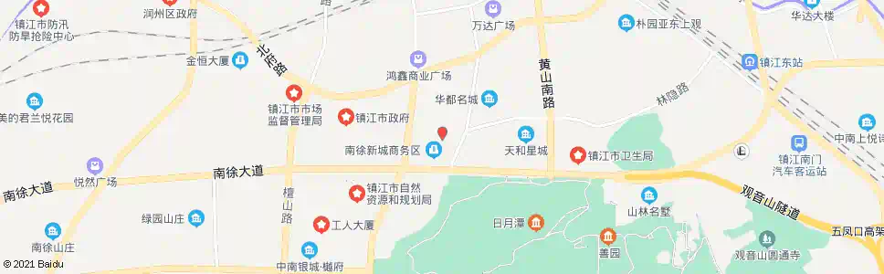 镇江南山路庄泉路口_公交站地图_镇江公交_妙搜公交查询2025