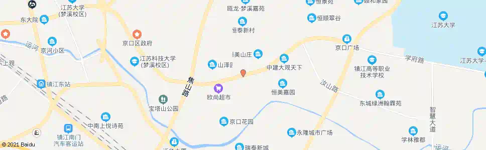 镇江恒美嘉园_公交站地图_镇江公交_妙搜公交查询2025