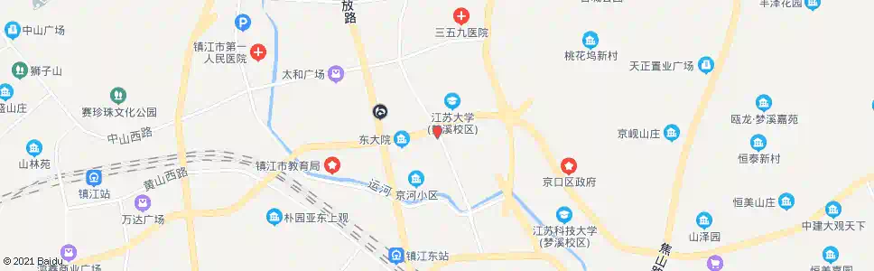 镇江南门市场_公交站地图_镇江公交_妙搜公交查询2025