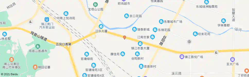 镇江新城花园北_公交站地图_镇江公交_妙搜公交查询2025