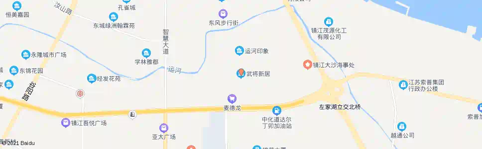 镇江武将新居_公交站地图_镇江公交_妙搜公交查询2025