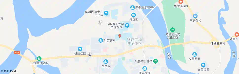 抚州临川四中_公交站地图_抚州公交_妙搜公交查询2025