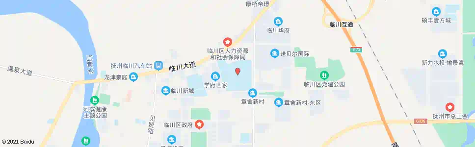 抚州临川一中_公交站地图_抚州公交_妙搜公交查询2025