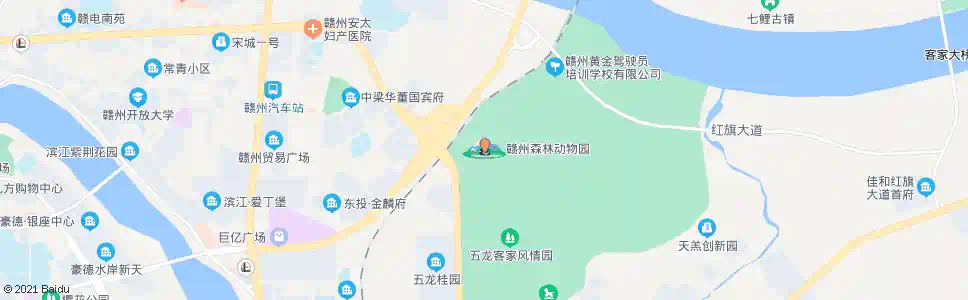 赣州动物园_公交站地图_赣州公交_妙搜公交查询2025