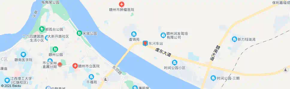 赣州东河车站后门_公交站地图_赣州公交_妙搜公交查询2025