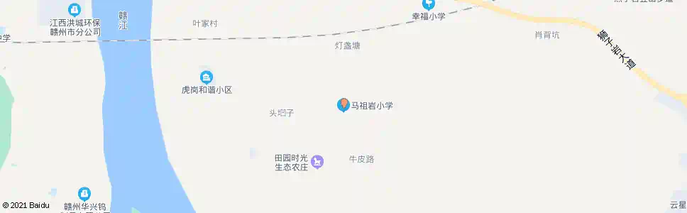 赣州马祖岩小学_公交站地图_赣州公交_妙搜公交查询2025