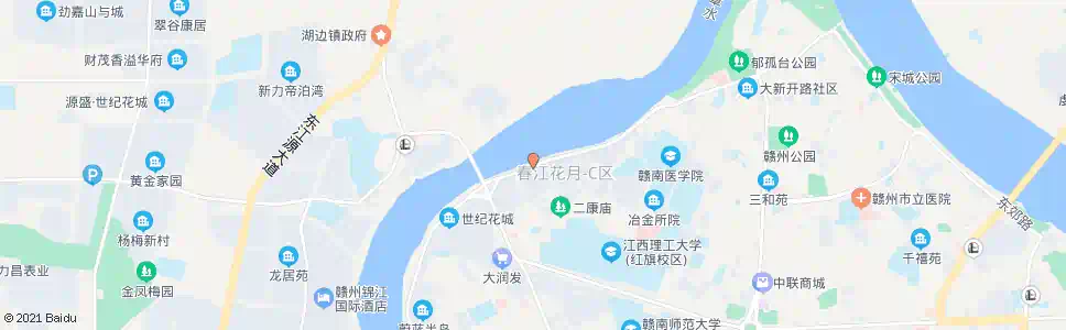 赣州春江花月小区_公交站地图_赣州公交_妙搜公交查询2025