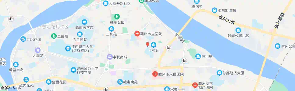 赣州赣州一中东校区_公交站地图_赣州公交_妙搜公交查询2025