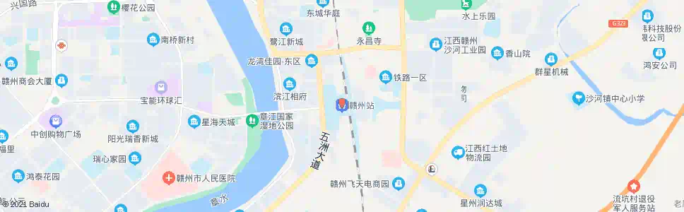赣州湖边_公交站地图_赣州公交_妙搜公交查询2025