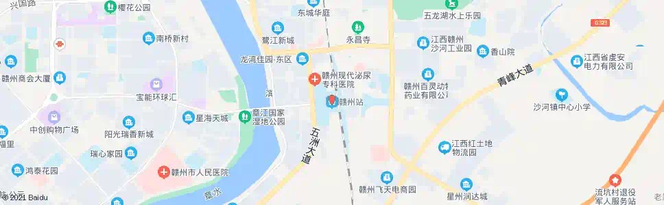赣州沙河大桥_公交站地图_赣州公交_妙搜公交查询2025