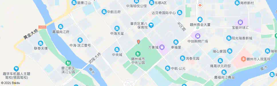 赣州城市中央公园北门_公交站地图_赣州公交_妙搜公交查询2025