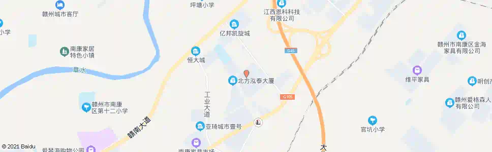 赣州弘泰家具城_公交站地图_赣州公交_妙搜公交查询2025
