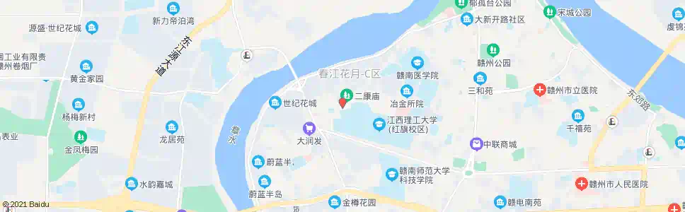 赣州滨江一校_公交站地图_赣州公交_妙搜公交查询2025