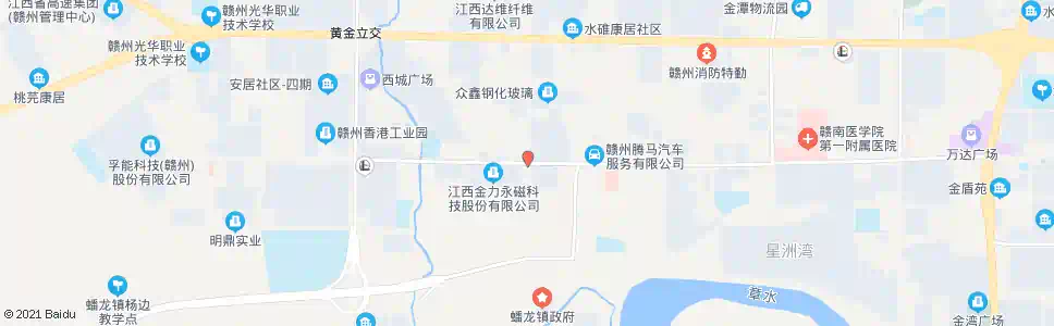 赣州金岭大道中_公交站地图_赣州公交_妙搜公交查询2025
