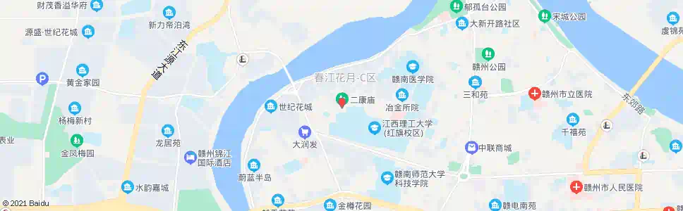 赣州二康庙_公交站地图_赣州公交_妙搜公交查询2025