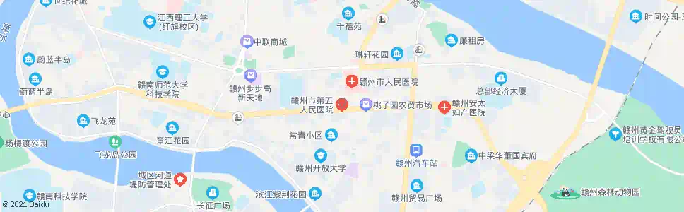 赣州第五人民医院_公交站地图_赣州公交_妙搜公交查询2025