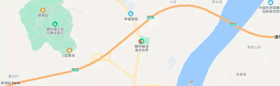 赣州黄沙坳_公交站地图_赣州公交_妙搜公交查询2025