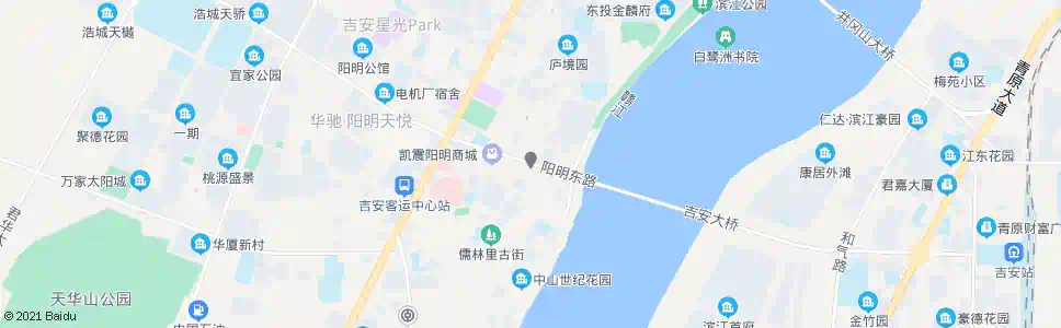 吉安步行街口_公交站地图_吉安公交_妙搜公交查询2025