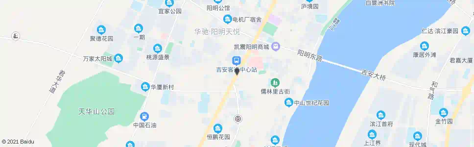 吉安中山路口(中心车站)_公交站地图_吉安公交_妙搜公交查询2025