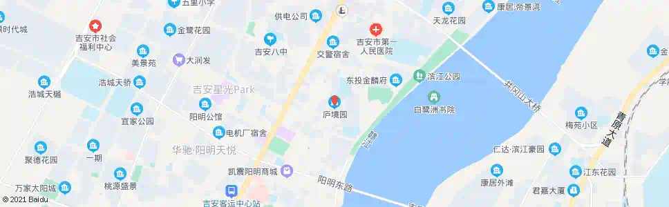 吉安庐境园_公交站地图_吉安公交_妙搜公交查询2025