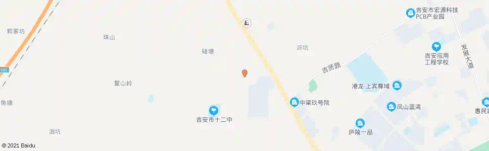 吉安枫树坑_公交站地图_吉安公交_妙搜公交查询2025