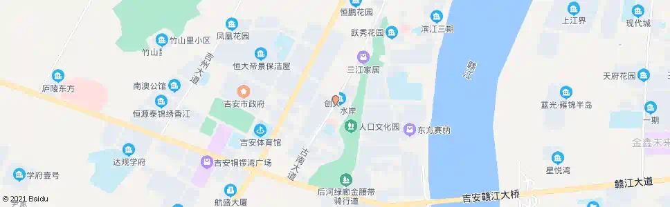 吉安城南车站_公交站地图_吉安公交_妙搜公交查询2025