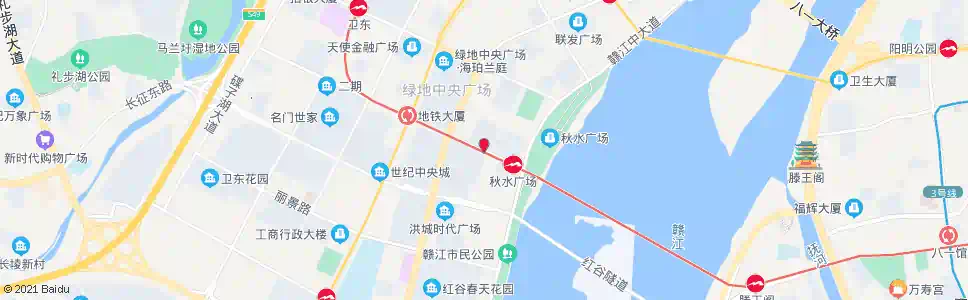 九江精品街(南)_公交站地图_九江公交_妙搜公交查询2025