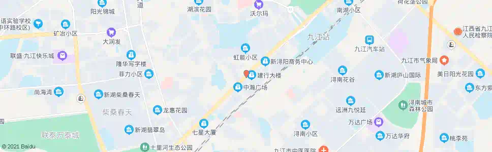 九江建设银行(交警支队)_公交站地图_九江公交_妙搜公交查询2025