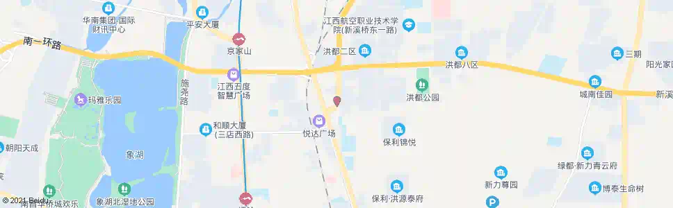 南昌洪都南大道南口_公交站地图_南昌公交_妙搜公交查询2025