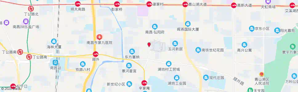 南昌十七中_公交站地图_南昌公交_妙搜公交查询2025