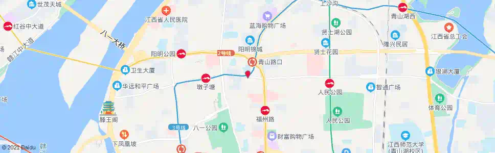 南昌叠山路东口_公交站地图_南昌公交_妙搜公交查询2025