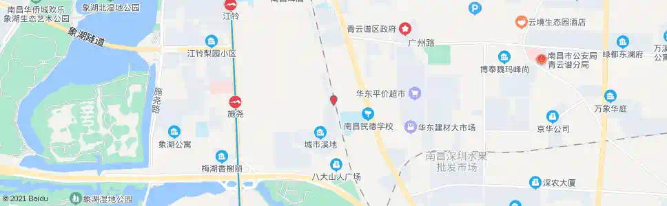 南昌青云谱北路中段_公交站地图_南昌公交_妙搜公交查询2025