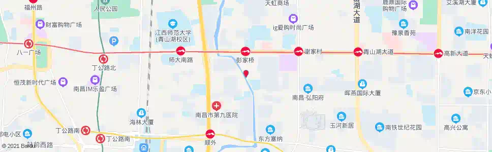 南昌彭桥路北口_公交站地图_南昌公交_妙搜公交查询2025