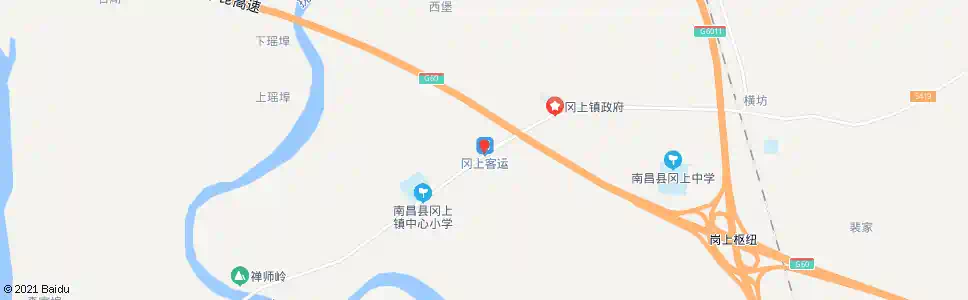 南昌岗上交管站_公交站地图_南昌公交_妙搜公交查询2025